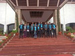 रास्वपाका सांसदहरु कालो पोशाक र निलो रिबन लगाएर सदनमा