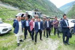 प्रधानमन्त्री ओलीबाट रसुवा र नुवाकोटको बाढी प्रभावित क्षेत्रको अवलोकन