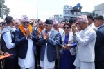 दमकमा सडक उद्घाटनपछि ओलीले भने : ‘अब विशाल रंगशाला निर्माण गरिनेछ’