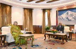 राष्ट्रपति पौडेल र प्रधानमन्त्री कार्कीबीच भेटवार्ता