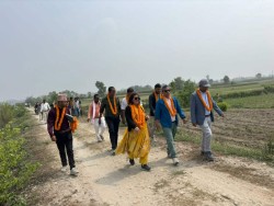 नारायणी नदीको कटान रोक्न सुस्तामा तटबन्ध निर्माण