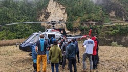 मनासलु क्षेत्रमा घाइते भएक पर्यटकको उद्वार