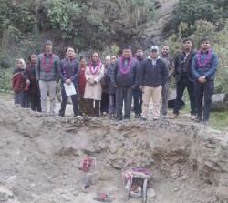 हिस्तानमा वडा कार्यालय भवन निर्माण सुरु