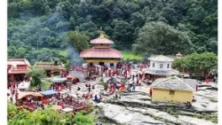 गलेश्वर शिवालयमा भक्तजनको घुइँचो