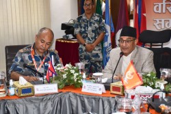 सीमा क्षेत्रमा खटिएर सशस्त्र प्रहरीले मातृभूमि रक्षा गरिएको छ ; गृहमन्त्री