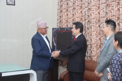 कोशीका मुख्यमन्त्री र संयुक्त राष्ट्र संघीय खाद्य तथा कृषि संगठनका प्रतिनिधिबीच भेटवार्ता