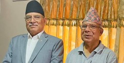 प्रचण्ड र माधव नेपालबीच भेटवार्ता 