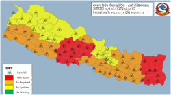 मनसुनी प्रभाव जारी तीन वटा प्रदेशमा भारी वर्षा हुने