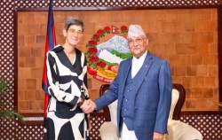 नेपालमा वैदेशिक लगानी बढाएर सहयोग गर्न स्वीस राजदूतलाई प्रधानमन्त्रीको आग्रह
