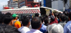 ‘मानव अधिकार आयोगको गाडीमा आगजानी’