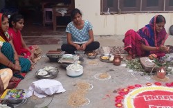 यमद्वितीयमा बाँकेका मधेशी महिलाद्वारा ‘भुर्की पूजन’