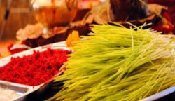 दसैँको दोस्रो दिनः टीका लगाइँँदै