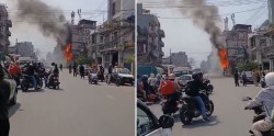 कलंकीमा आगलागी, निकैबेर तनाव 