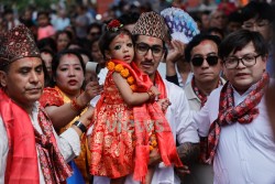 कुमारीलाई तलेजुको दर्शन गराइयो