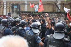 निषेधित क्षेत्र तोड्न खोजेपछि नेविसंघका कार्यकर्ता पक्राउ
