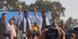 जनकपुरमा रास्वपाको सभा सुरु, रवि र बालेन सभास्थलमा