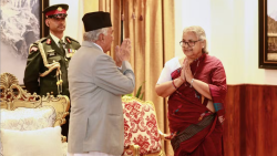 राष्ट्रपतिसँग प्रधानमन्त्रीको भेट