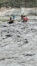 ठूलीभेरी नदीमा फसेका चार स्थानीयवासी नेपाली सेनाको सहयोगमा सकुशल उद्धार