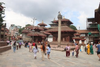 वसन्तपुर दरबार क्षेत्रमा आन्तरिक पर्यटकको चहलपहल