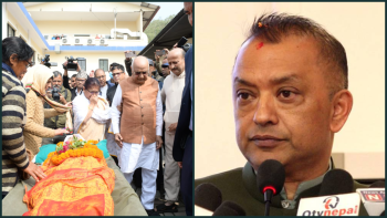 पूर्वप्रधानमन्त्री ओलीलाई परेको पितृशोकप्रति सभापति थापाद्वारा दुःख व्यक्त