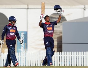 निरजको शतकमा नेपालको विजयी सुरुवात, साउदीलाई ८ विकेटले हरायो