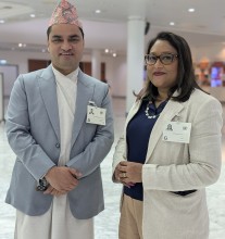 स्वास्थ्य मन्त्री पौडेल र विश्व स्वास्थ्य संगठन क्षेत्रीय निर्देशक वाजेदबीच वार्ता 