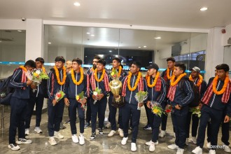 एसीसी यू–१६ इस्ट जोन कपको उपाधि जितेको नेपाली टोली स्वदेश फिर्ता 
