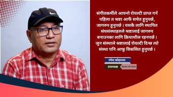 संगीतकर्मी आफ्नो रोयल्टीबारे आफैं सचेत हुनुपर्छ :- रमेश कोईराला 