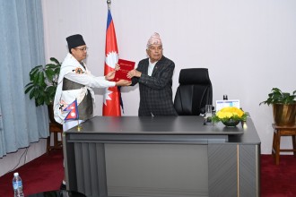 राष्ट्रपति पौडेलसमक्ष आदिवासी जनजाती आयोगको प्रतिवेदन पेश