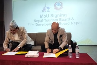 चलचित्र पर्यटन प्रवद्र्धनका लागि पर्यटन र चलचित्र विकास बोर्डबीच समझदारी