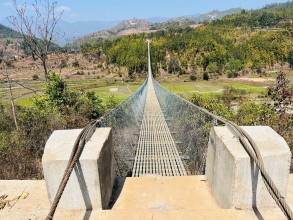 छल्दी खोलामा झोलुङ्गे पुल