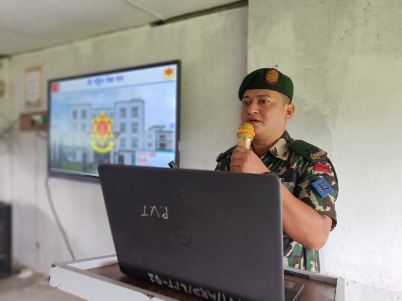 झापामा एनसीसी तालिम सुरु