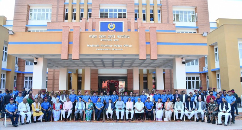 मधेश प्रदेश प्रहरी कार्यालय प्रशासनिक भवनको समुद्घाटन सम्पन्न