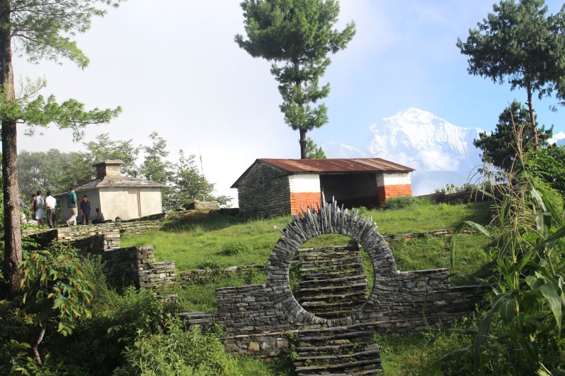 म्याग्दीको ढोल्ठानमा प्रवेशद्वारसहित पर्यटन पूर्वाधार निर्माण