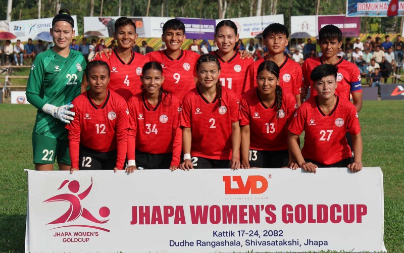 एलभिडी झापा महिला गोल्डकपमा पुलिस फाइनलमा