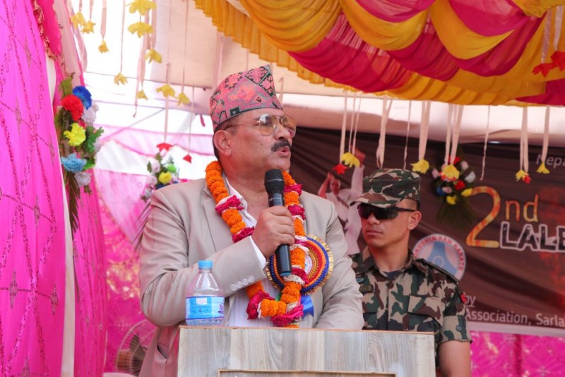 खेल क्षेत्र विकासका लागि सङ्घ, प्रदेश र स्थानिय तह जुट्न आवश्यक छः रक्षामन्त्री उप्रेती