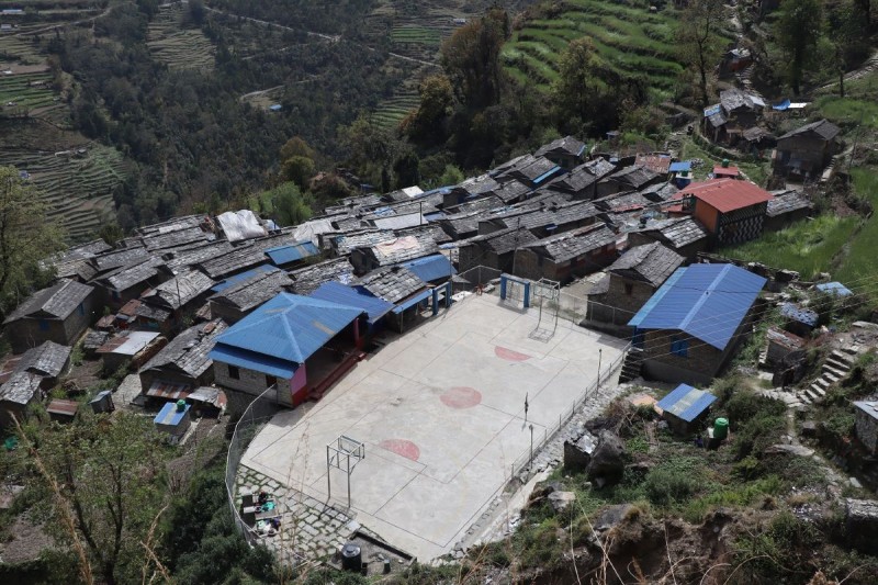म्याग्दीको रायखोर र कोटगाउँमा खेलमैदान निर्माण