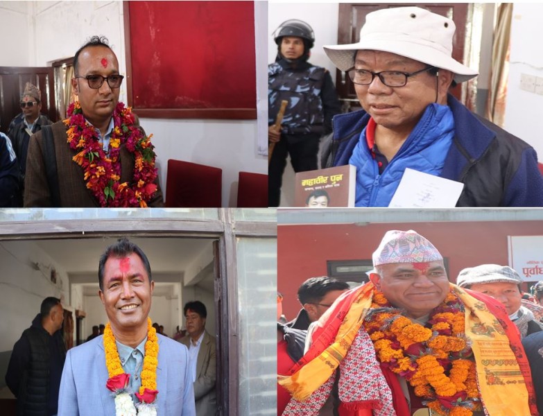 म्याग्दीमा दल र स्वतन्त्र उमेद्वारको प्रतिस्पर्धा