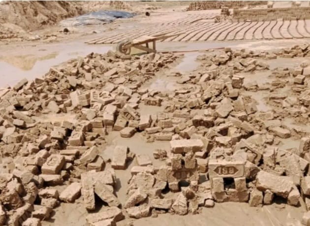 हावाहुरी र वर्षाले ४ करोड ४० लाखको ईट्टामा क्षति