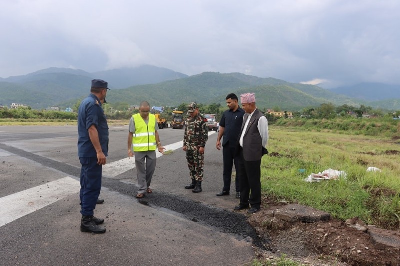 सुर्खेत विमानस्थल मर्मतको काम सकियो, शनिबारदेखि सुचारु हुने 