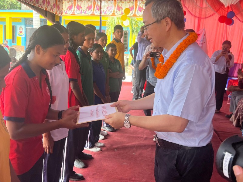 चिनियाँ राजदूतद्वारा झापाको अर्जुनधारामा विभिन्न कार्यक्रमहरूमा सहभागिता