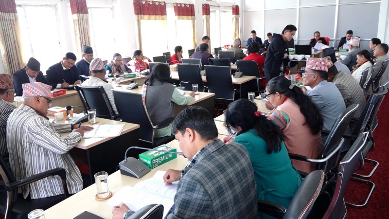 गृहमन्त्रीसँग विशेष छलफल गर्दै सार्वजनिक नीति तथा प्रत्यायोजित विधायन समिति