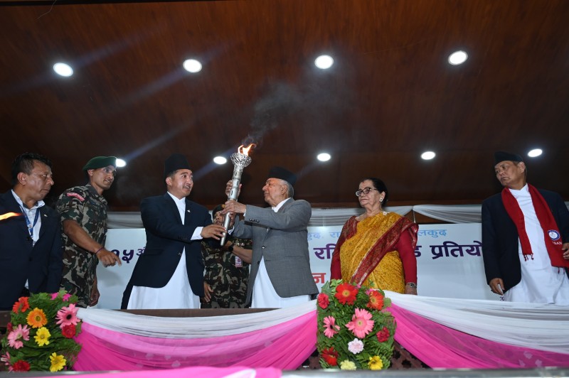 स्थानीय स्तरमा खेलप्रतिको आकर्षण बढाउनुपर्दछ : राष्ट्रपति पौडेल