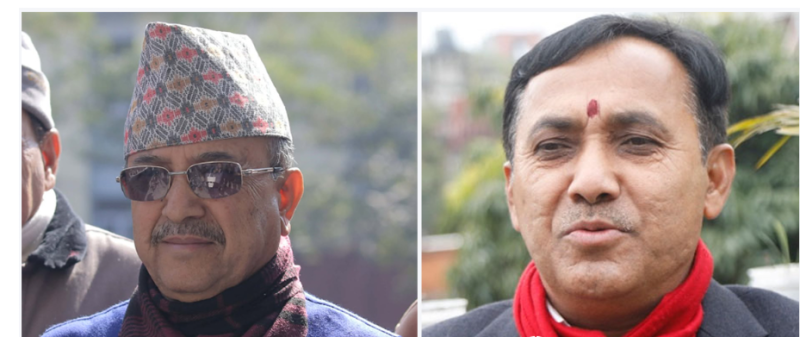 महामन्त्री विश्वप्रकाश शर्माले कार्यवाहक सभापति खड्कालाई आठ बुँदे प्रस्ताव पेश