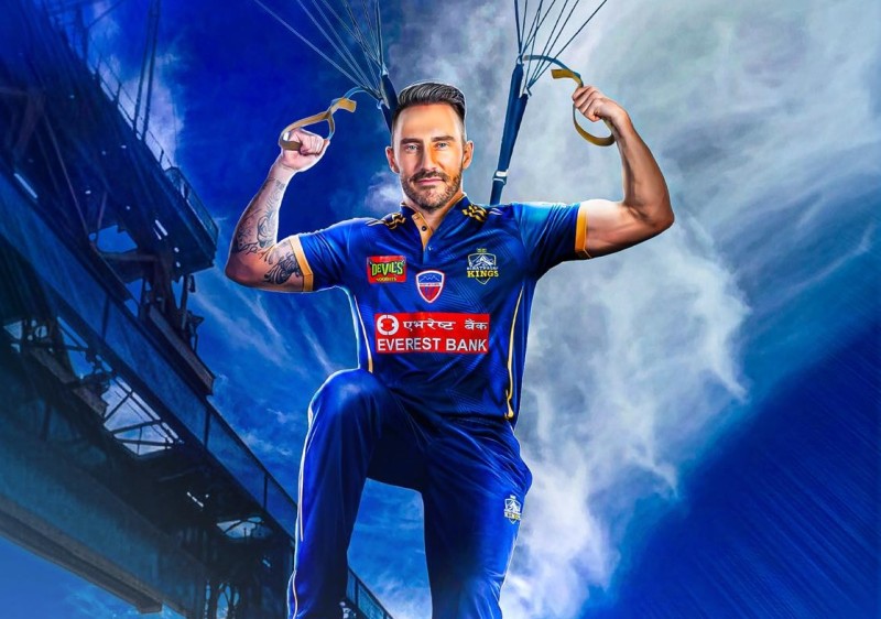 विश्व क्रिकेटका स्टार फाफ डु प्लेसिस भोलि नेपाल आउँदै