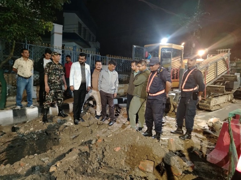 खानेपानी मन्त्रीको निरीक्षणपछि मेलम्चीको पाइपलाइन परीक्षणमा तीव्रता, ३,५०० घरधुरीले लाभ पाउने