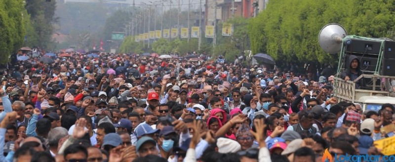 झरी- पानीमा पनि  शिक्षकको १६ दिनको आन्दोलन जारी